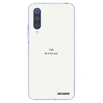 Picasee διαφανής θήκη σιλικόνης Xiaomi Mi 9 SE - Girl, do it for you