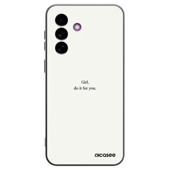 Picasee Μαύρη θήκη σιλικόνης για Samsung Galaxy A37 - Girl, do it for you