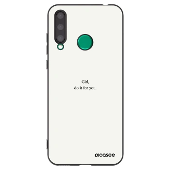 Picasee Μαύρη θήκη σιλικόνης για Honor 20 Lite - Girl, do it for you