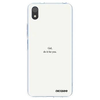 Picasee διαφανής θήκη σιλικόνης Xiaomi Redmi 7A - Girl, do it for you
