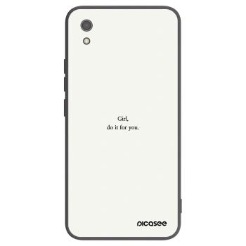 Picasee Μαύρη θήκη σιλικόνης για Xiaomi Redmi 7A - Girl, do it for you