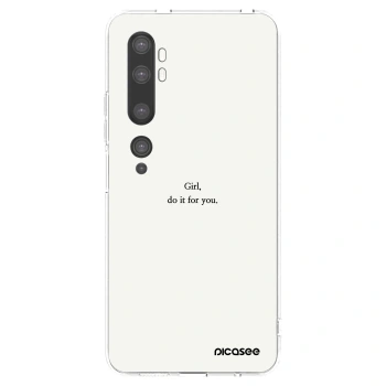 Picasee διαφανής θήκη σιλικόνης Xiaomi Mi Note 10 (Pro) - Girl, do it for you