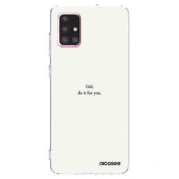 Picasee διαφανής θήκη σιλικόνης Samsung Galaxy A71 A715F - Girl, do it for you