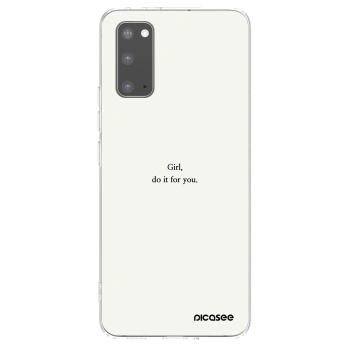 Picasee διαφανής θήκη σιλικόνης Samsung Galaxy S20 G980F - Girl, do it for you
