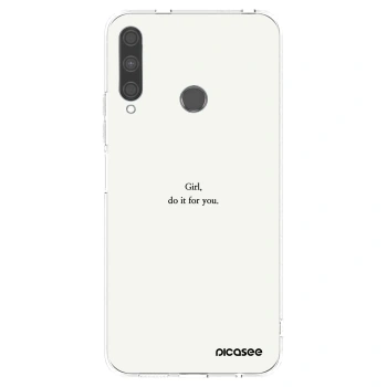 Picasee διαφανής θήκη σιλικόνης Huawei P40 Lite E - Girl, do it for you