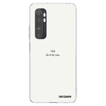 Picasee διαφανής θήκη σιλικόνης Xiaomi Mi Note 10 Lite - Girl, do it for you