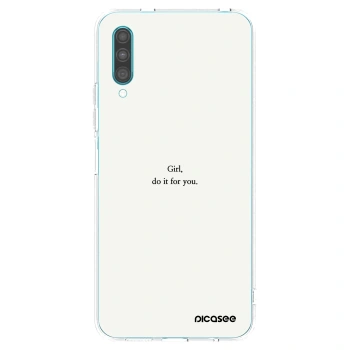 Picasee διαφανής θήκη σιλικόνης Samsung Galaxy A30s A307F - Girl, do it for you