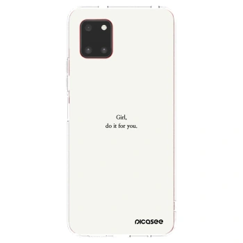 Picasee διαφανής θήκη σιλικόνης Samsung Galaxy Note 10 Lite N770F - Girl, do it for you