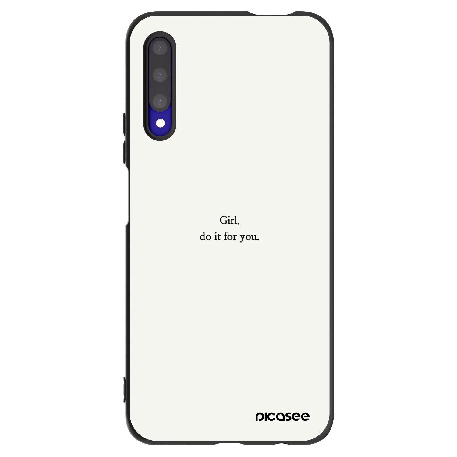 Picasee Μαύρη θήκη σιλικόνης για Honor 9X Pro - Girl, do it for you