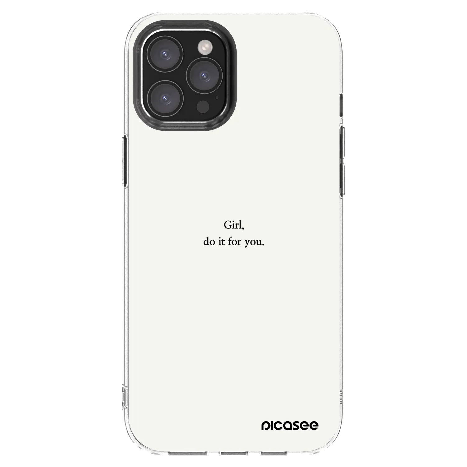 Picasee διαφανής θήκη σιλικόνης Apple iPhone 12 Pro Max - Girl, do it for you