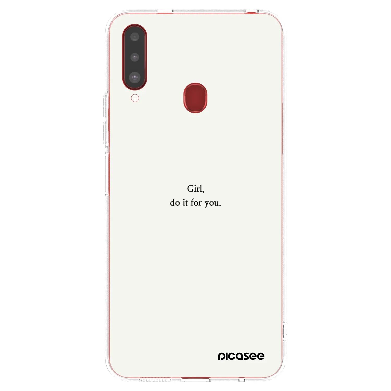 Picasee διαφανής θήκη σιλικόνης Samsung Galaxy A20s - Girl, do it for you