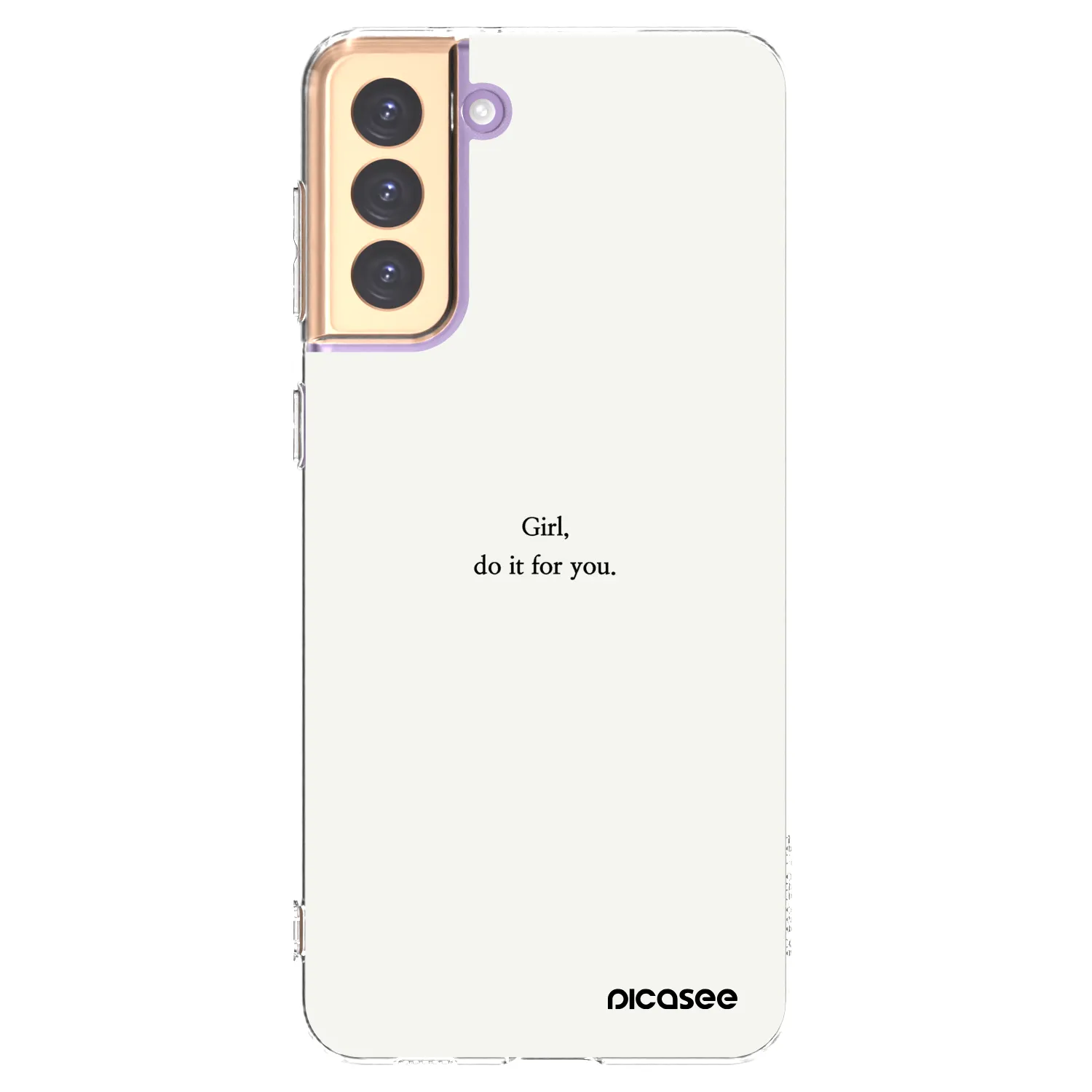 Picasee διαφανής θήκη σιλικόνης Samsung Galaxy S21+ 5G G996F - Girl, do it for you