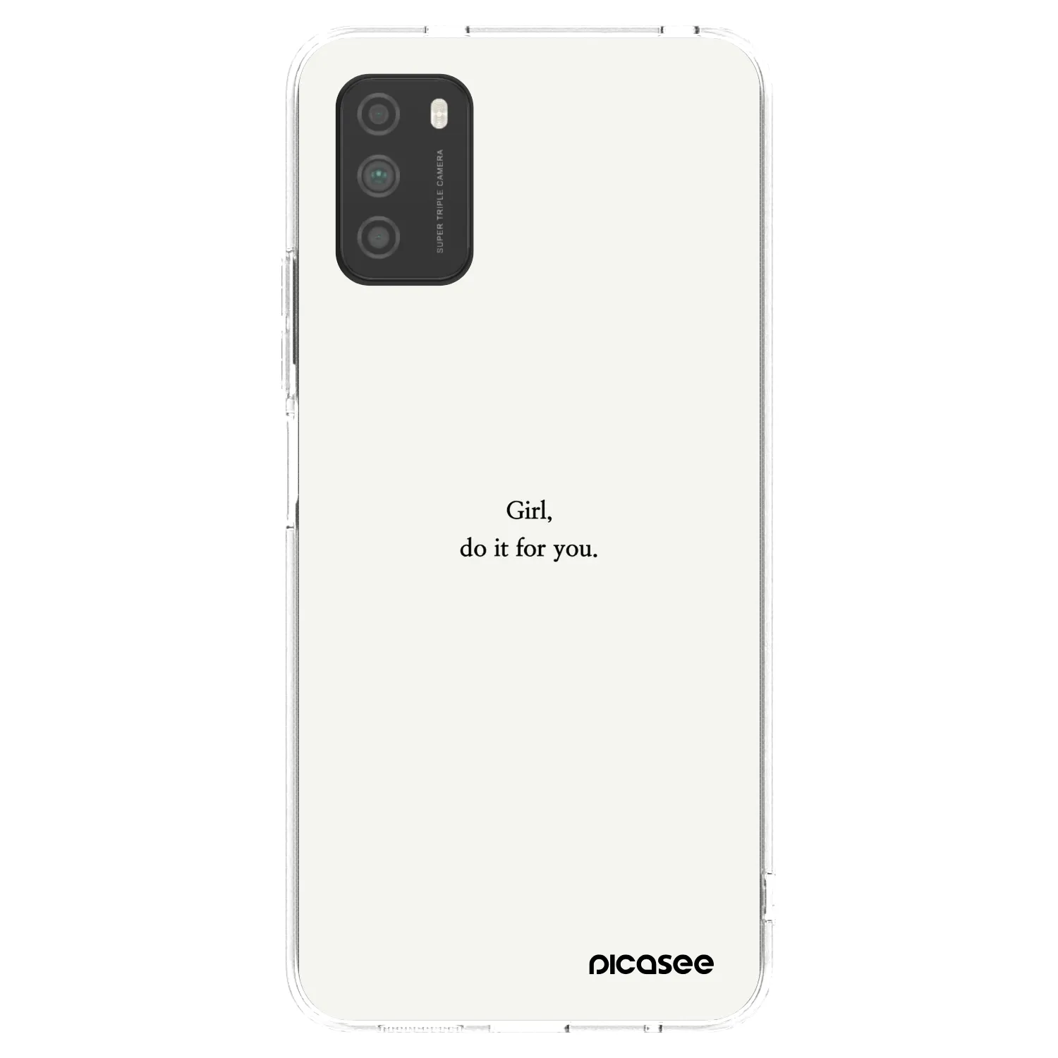 Picasee διαφανής θήκη σιλικόνης Xiaomi Poco M3 - Girl, do it for you