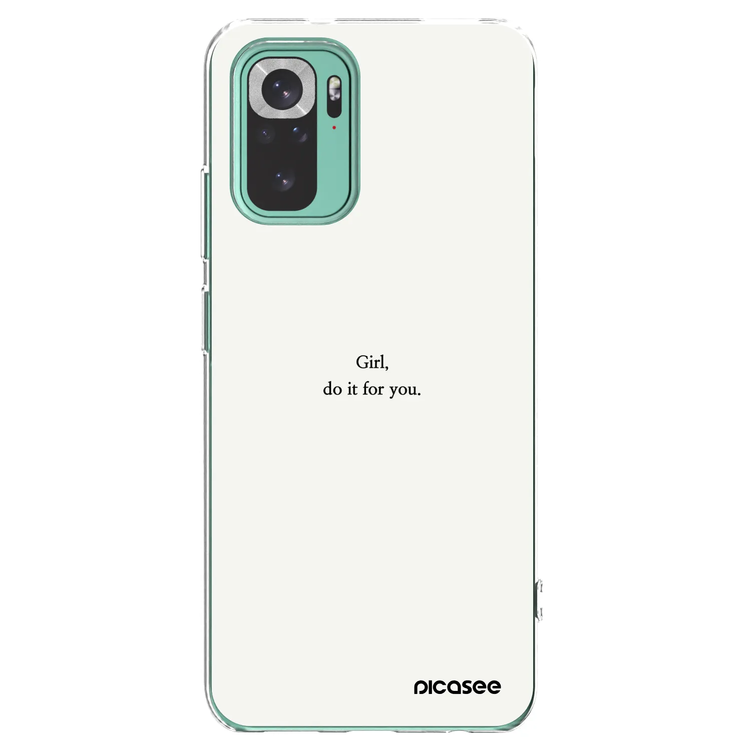 Picasee διαφανής θήκη σιλικόνης Xiaomi Redmi Note 10 Pro - Girl, do it for you
