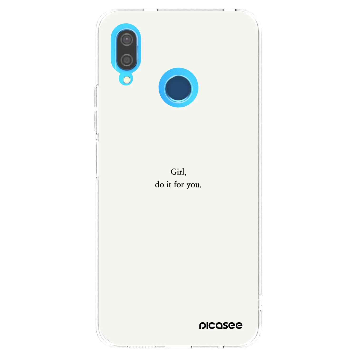 Picasee διαφανής θήκη σιλικόνης Huawei P20 Lite - Girl, do it for you