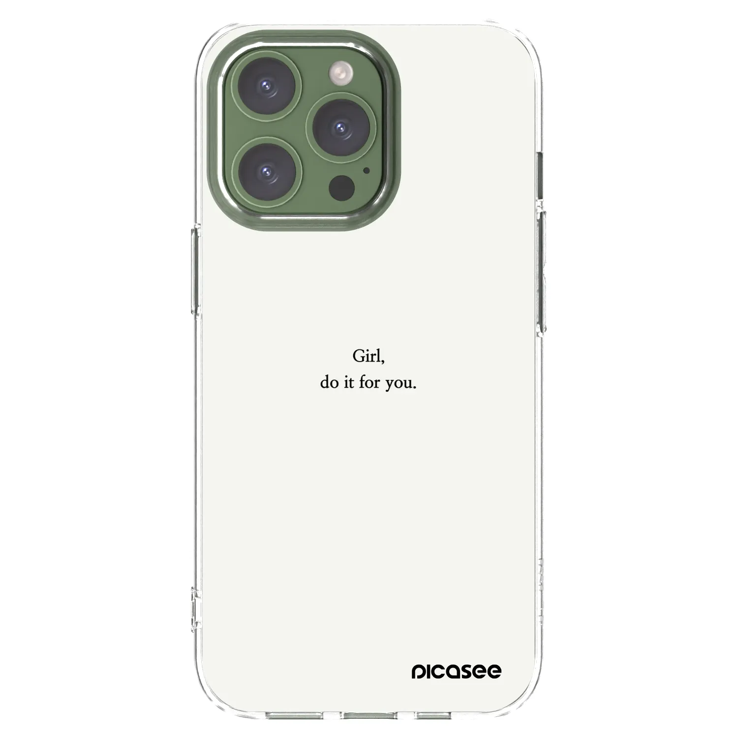 Picasee διαφανής θήκη σιλικόνης Apple iPhone 13 Pro - Girl, do it for you