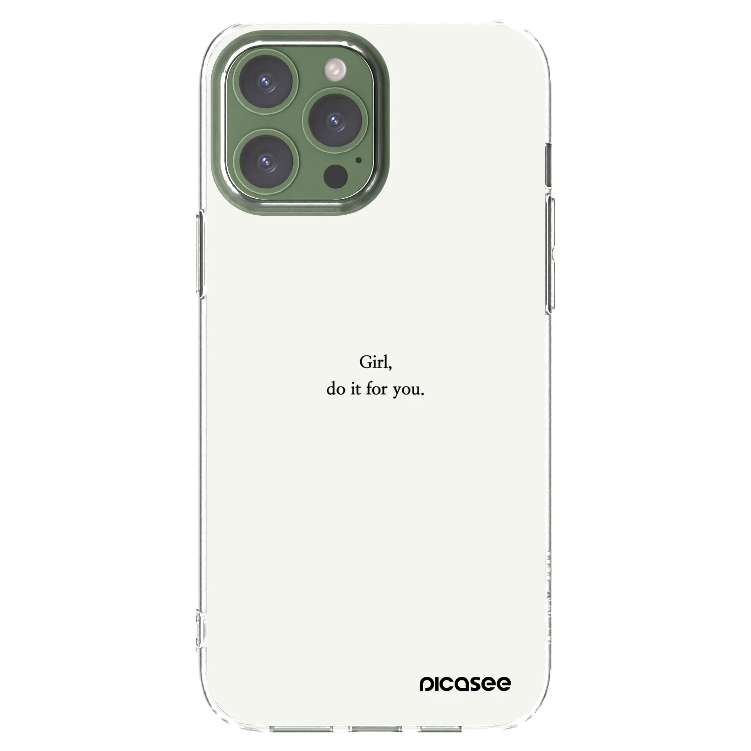 Picasee διαφανής θήκη σιλικόνης Apple iPhone 13 Pro Max - Girl, do it for you