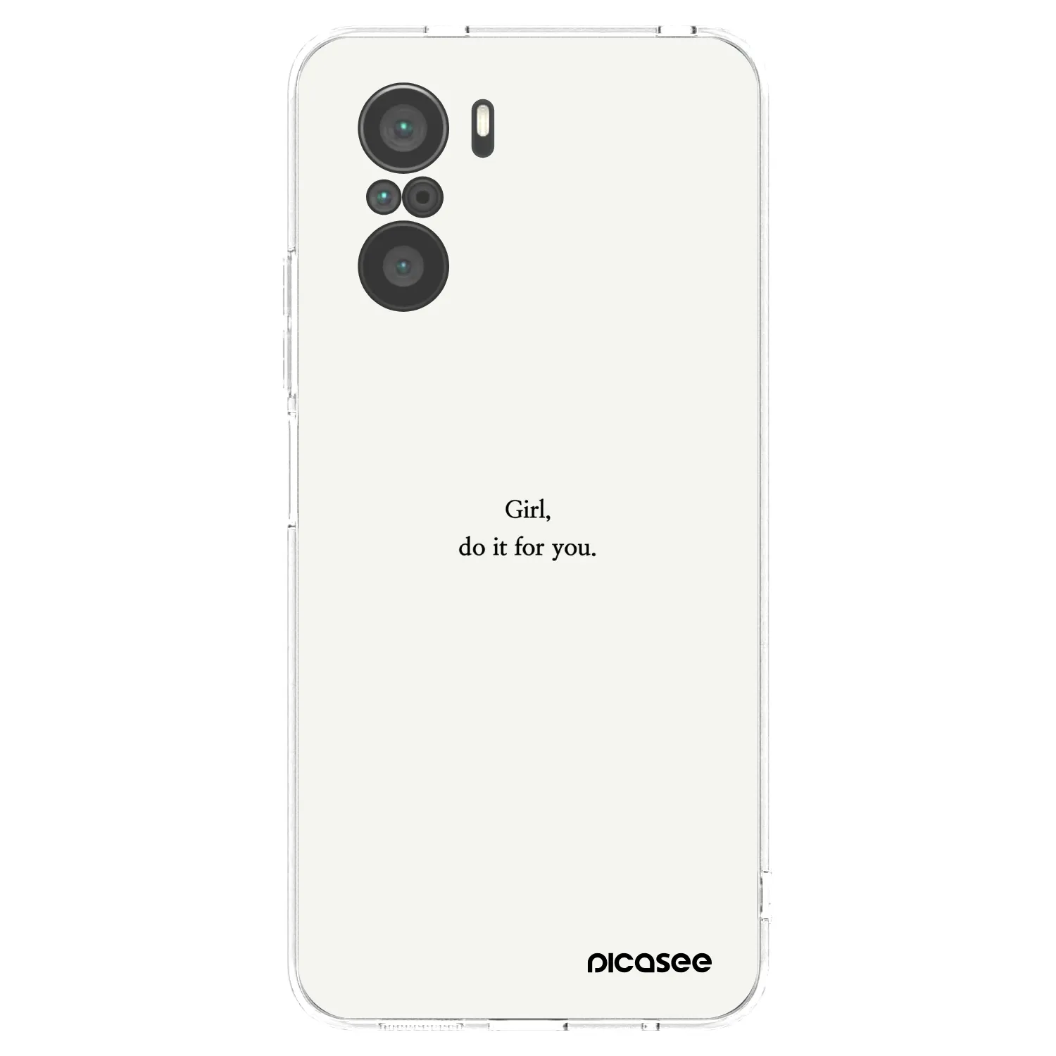 Picasee διαφανής θήκη σιλικόνης Xiaomi Poco F3 - Girl, do it for you