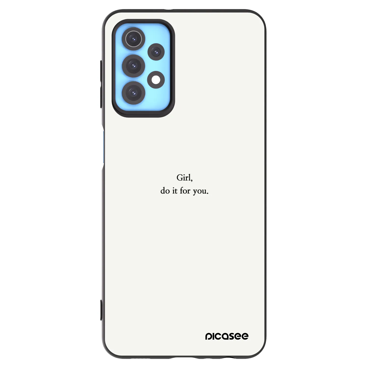 Picasee Μαύρη θήκη σιλικόνης για Samsung Galaxy A32 4G SM-A325F - Girl, do it for you