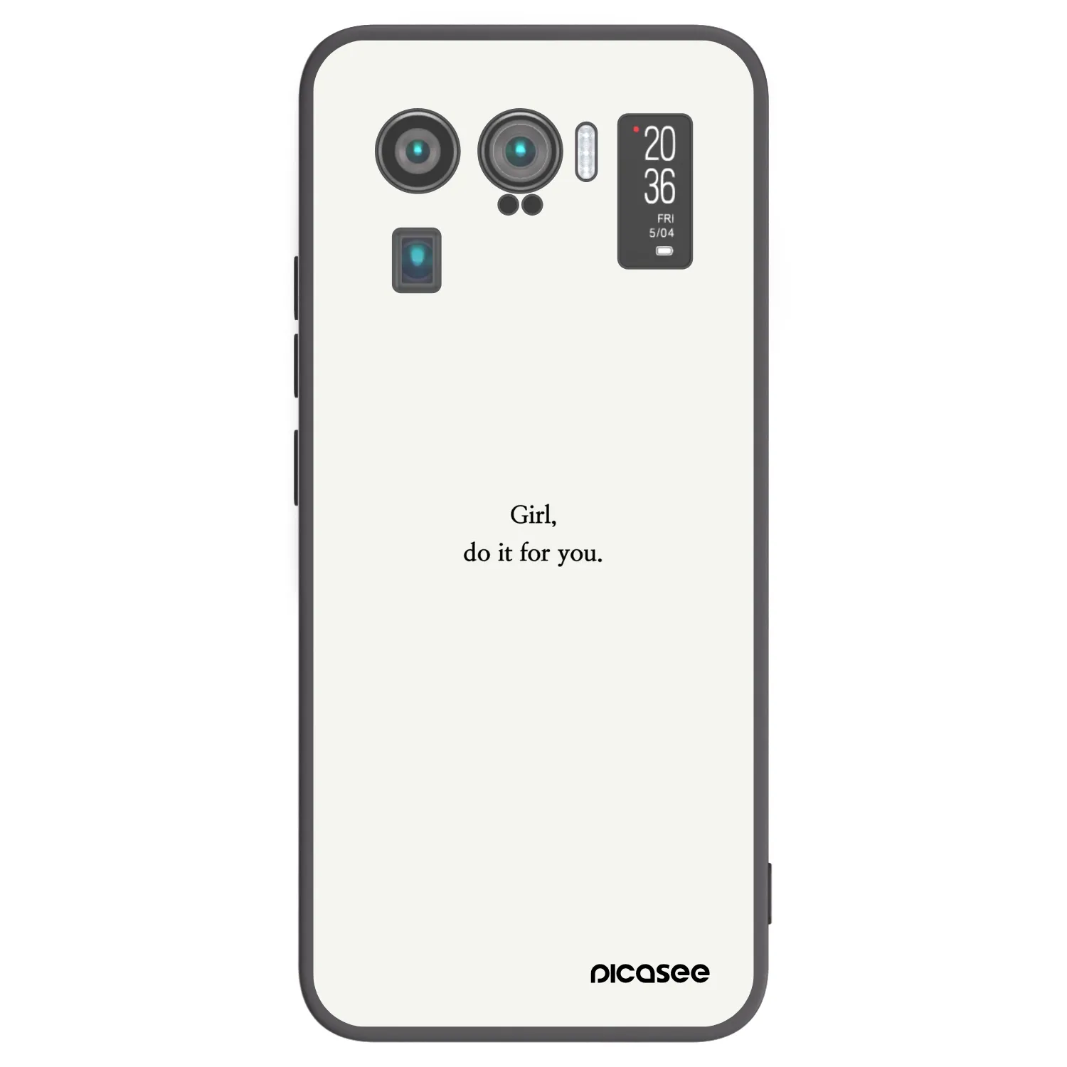 Picasee Μαύρη θήκη σιλικόνης για Xiaomi Mi 11 Ultra - Girl, do it for you