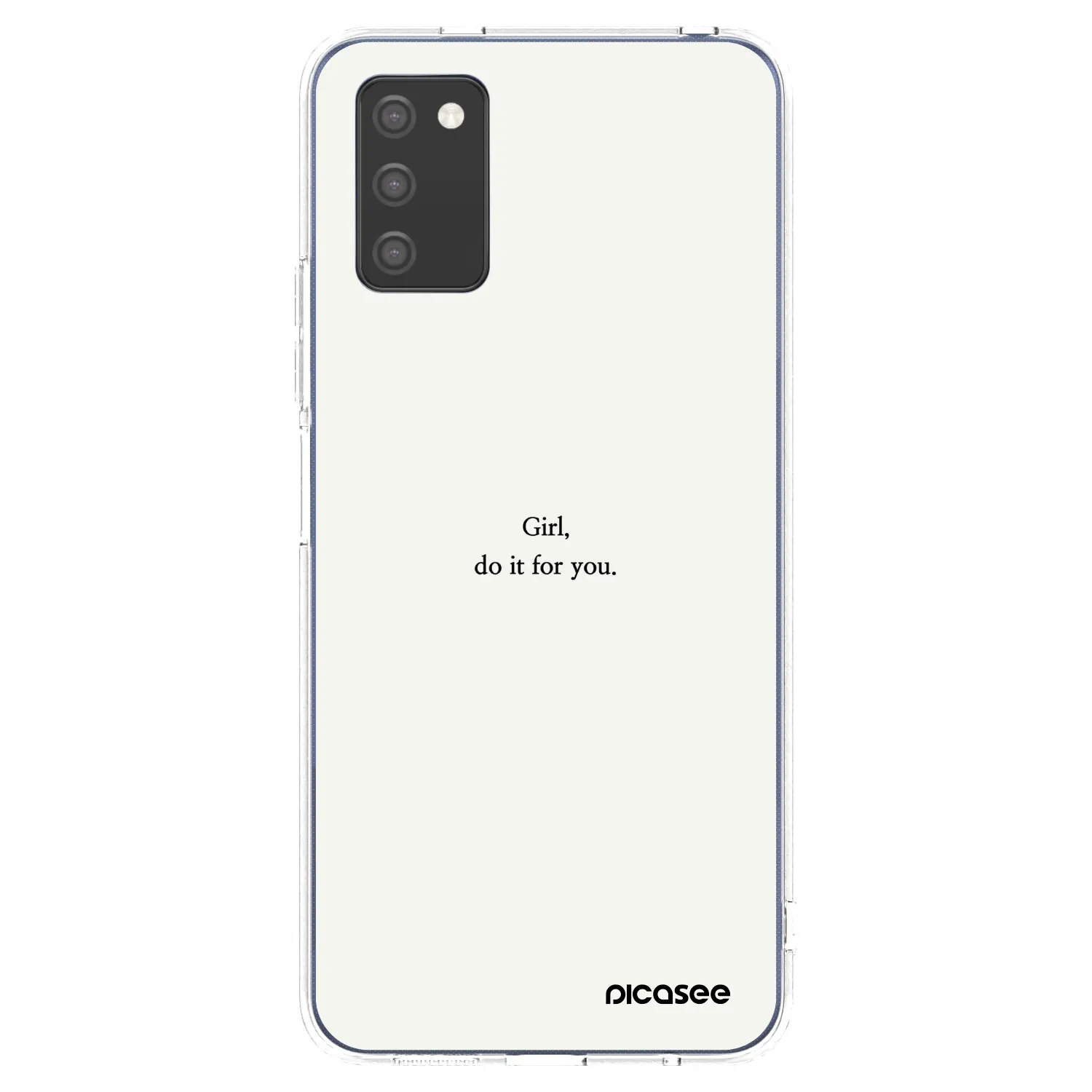 Picasee διαφανής θήκη σιλικόνης Samsung Galaxy A02s A025G - Girl, do it for you