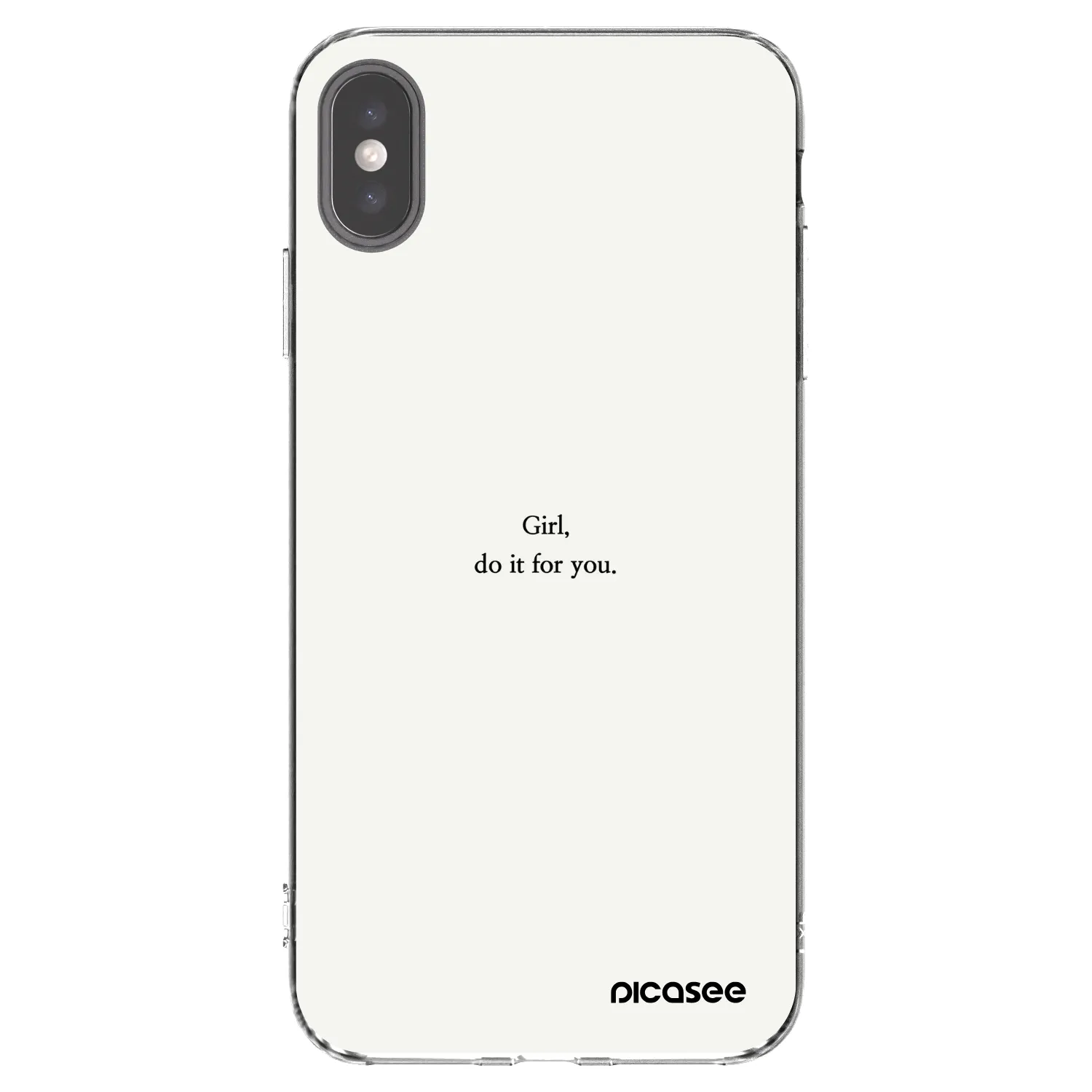 Picasee διαφανής θήκη σιλικόνης Apple iPhone XS Max - Girl, do it for you