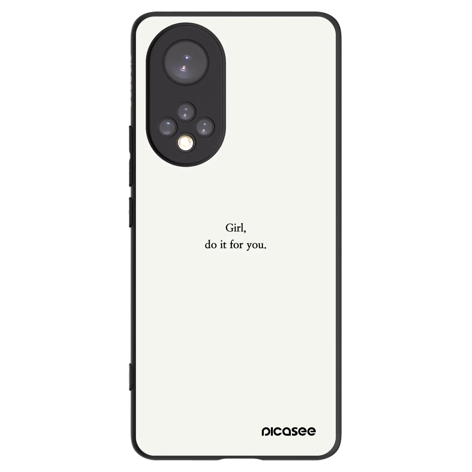 Picasee Μαύρη θήκη σιλικόνης για Huawei Nova 9 - Girl, do it for you