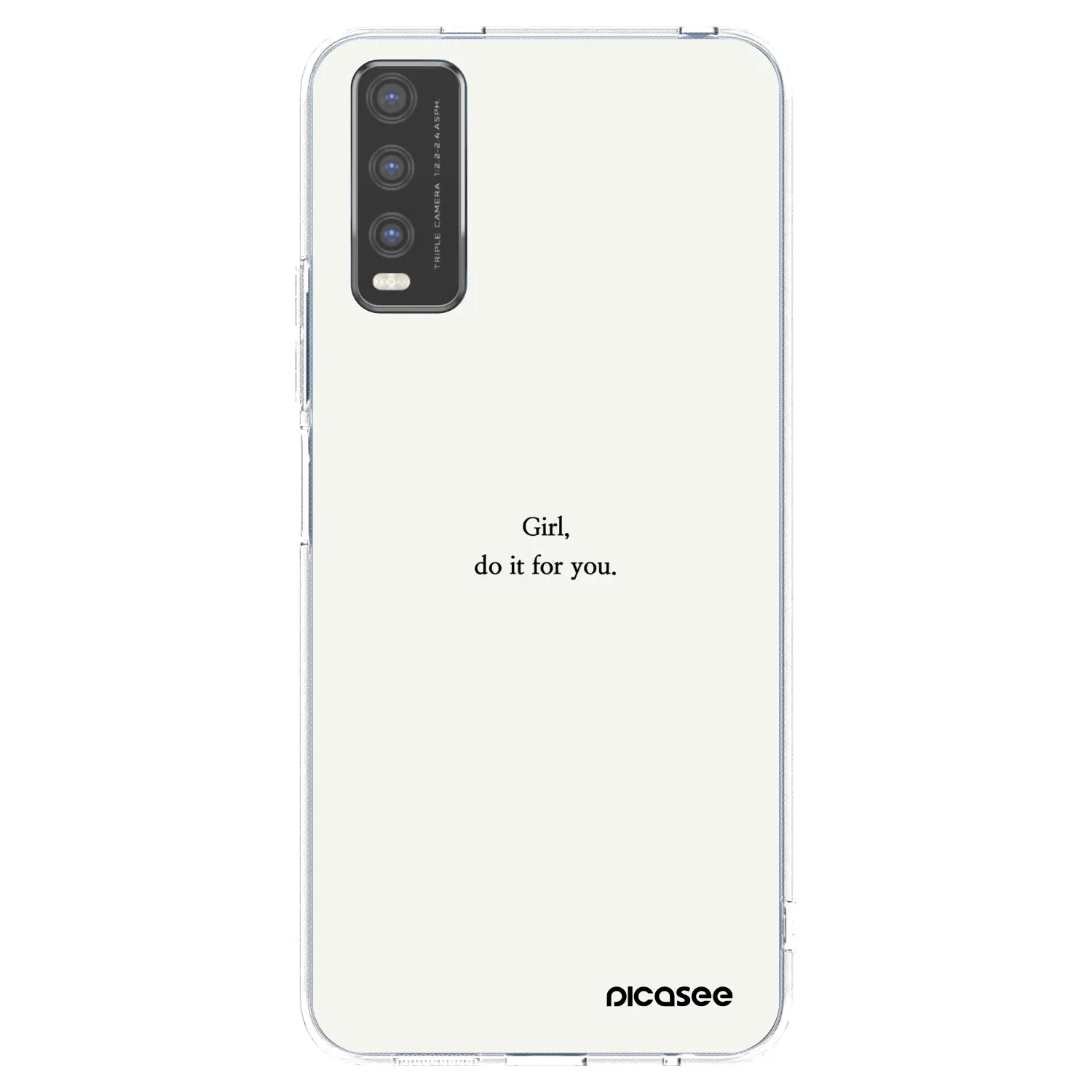 Picasee διαφανής θήκη σιλικόνης Vivo Y20s - Girl, do it for you