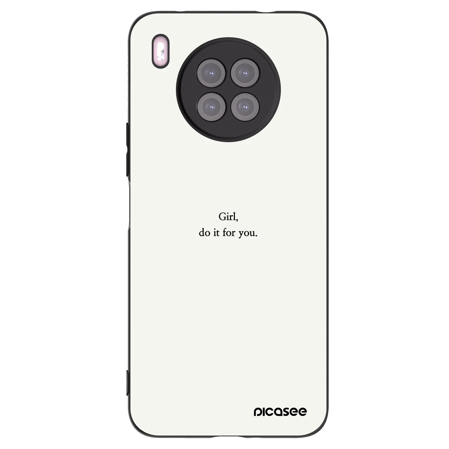 Picasee Μαύρη θήκη σιλικόνης για Huawei Nova 8i - Girl, do it for you