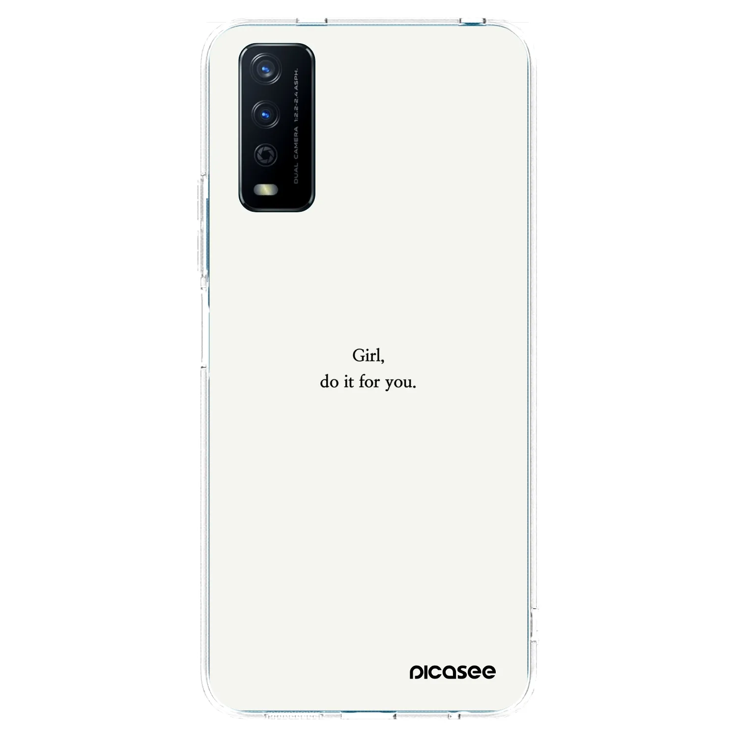 Picasee διαφανής θήκη σιλικόνης Vivo Y11s - Girl, do it for you