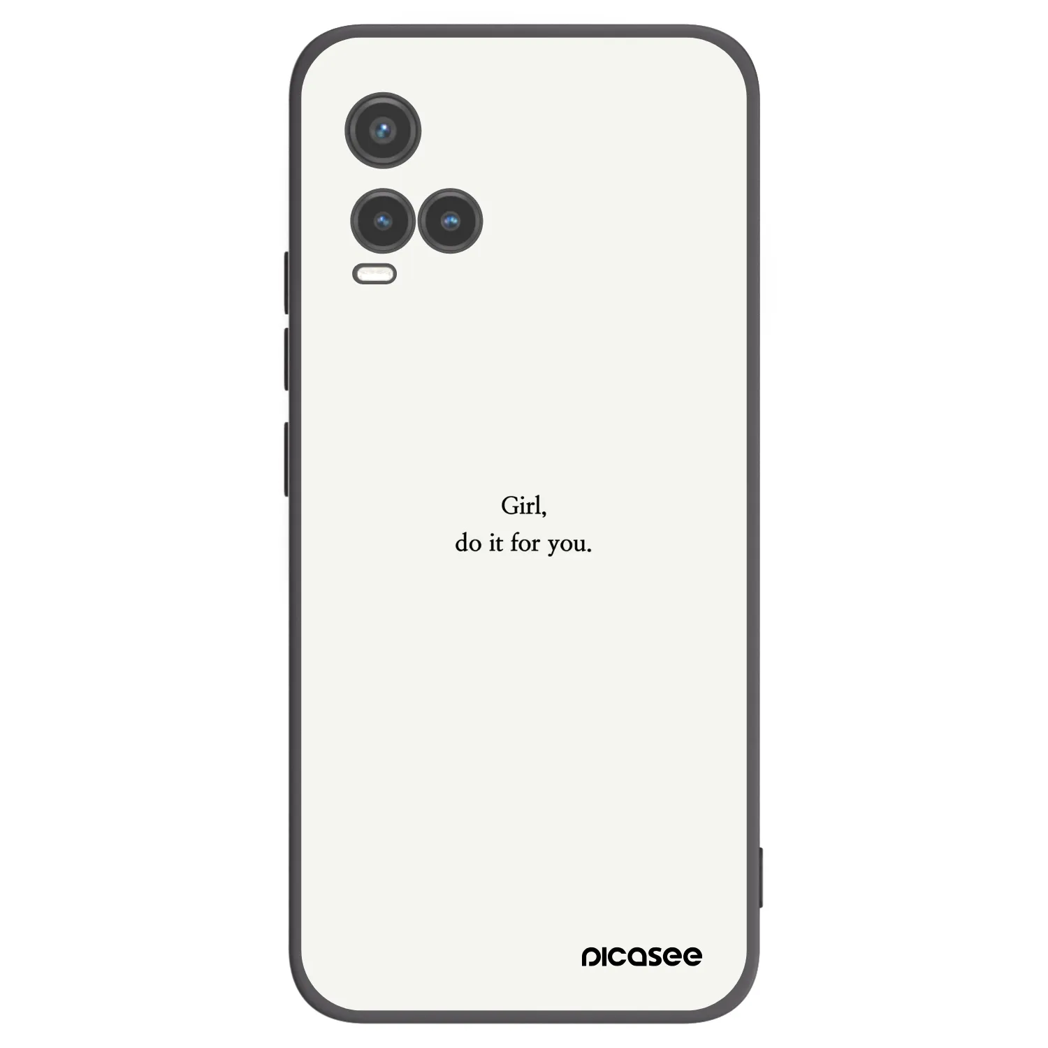 Picasee Μαύρη θήκη σιλικόνης για Vivo Y33s - Girl, do it for you
