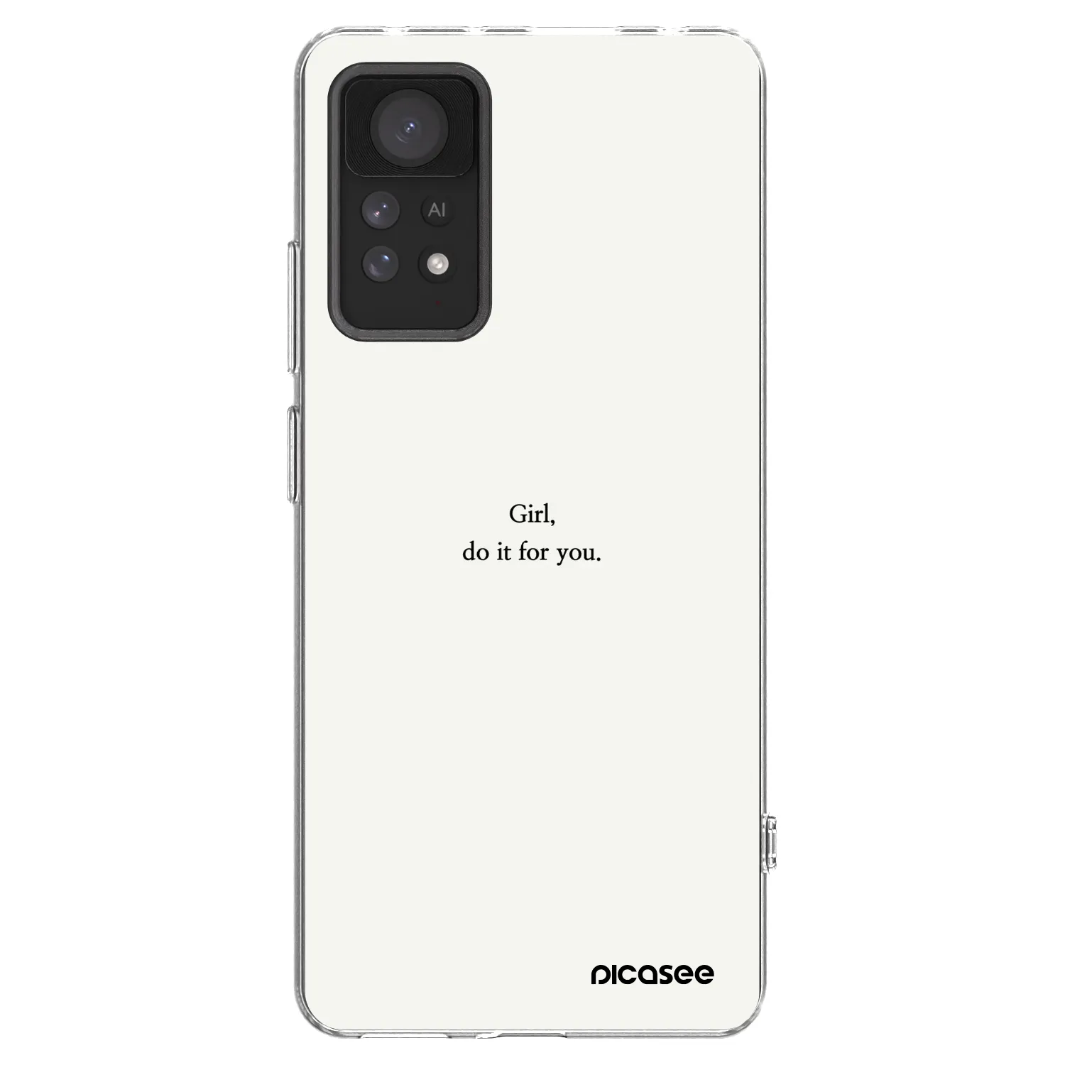 Picasee διαφανής θήκη σιλικόνης Xiaomi Redmi Note 11 Pro - Girl, do it for you