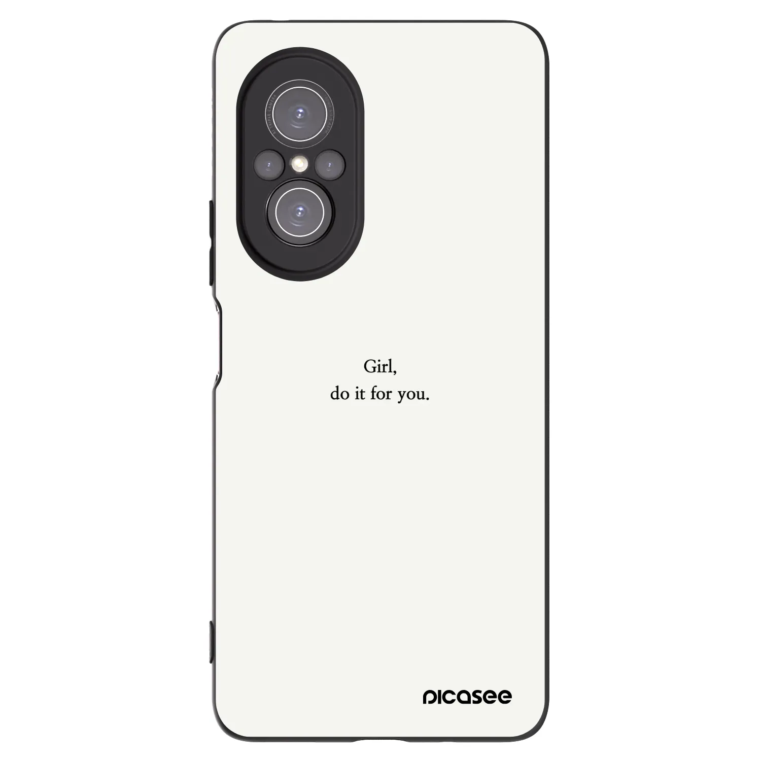 Picasee Μαύρη θήκη σιλικόνης για Huawei Nova 9 SE - Girl, do it for you