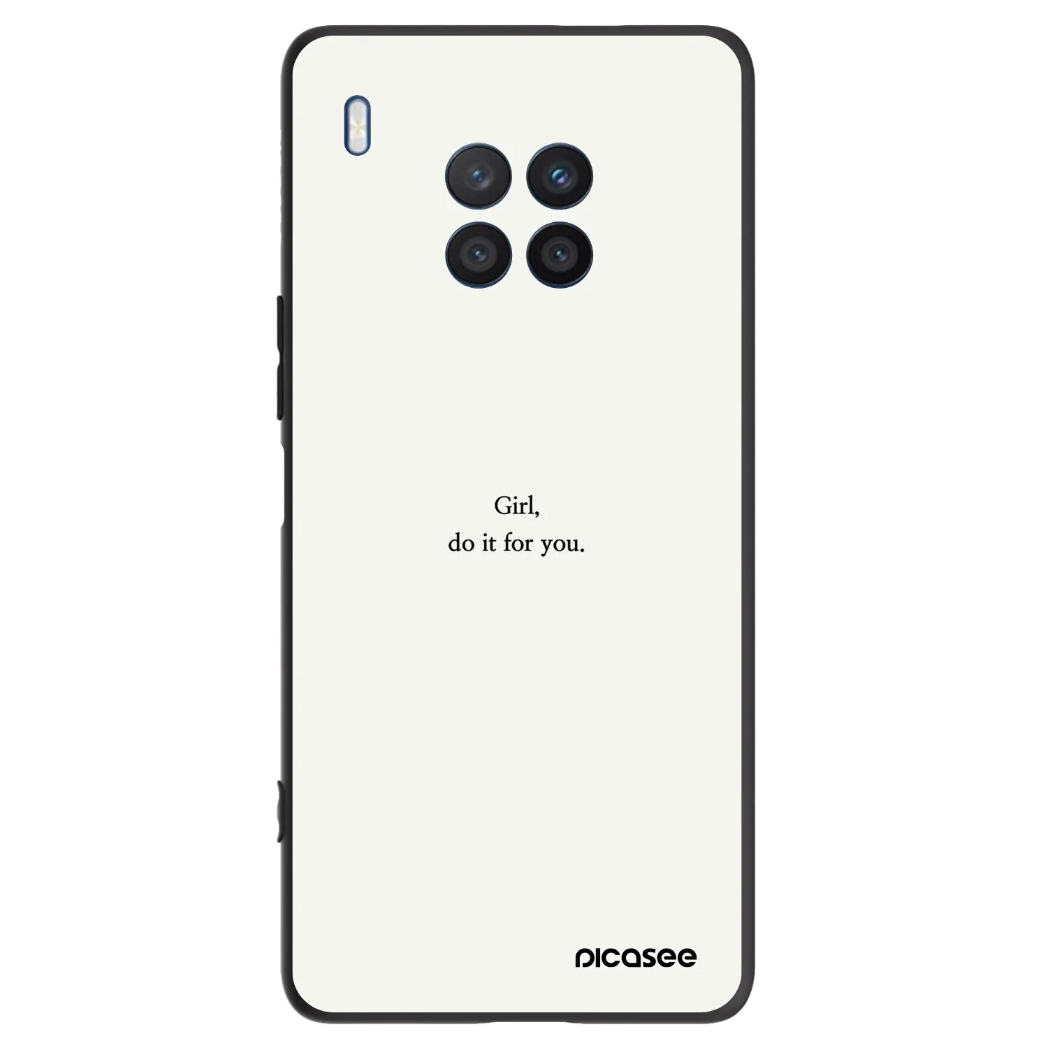 Picasee Μαύρη θήκη σιλικόνης για Honor 50 Lite - Girl, do it for you