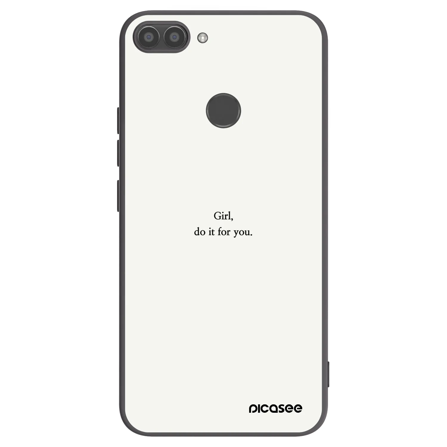 Picasee Μαύρη θήκη σιλικόνης για Huawei P Smart - Girl, do it for you