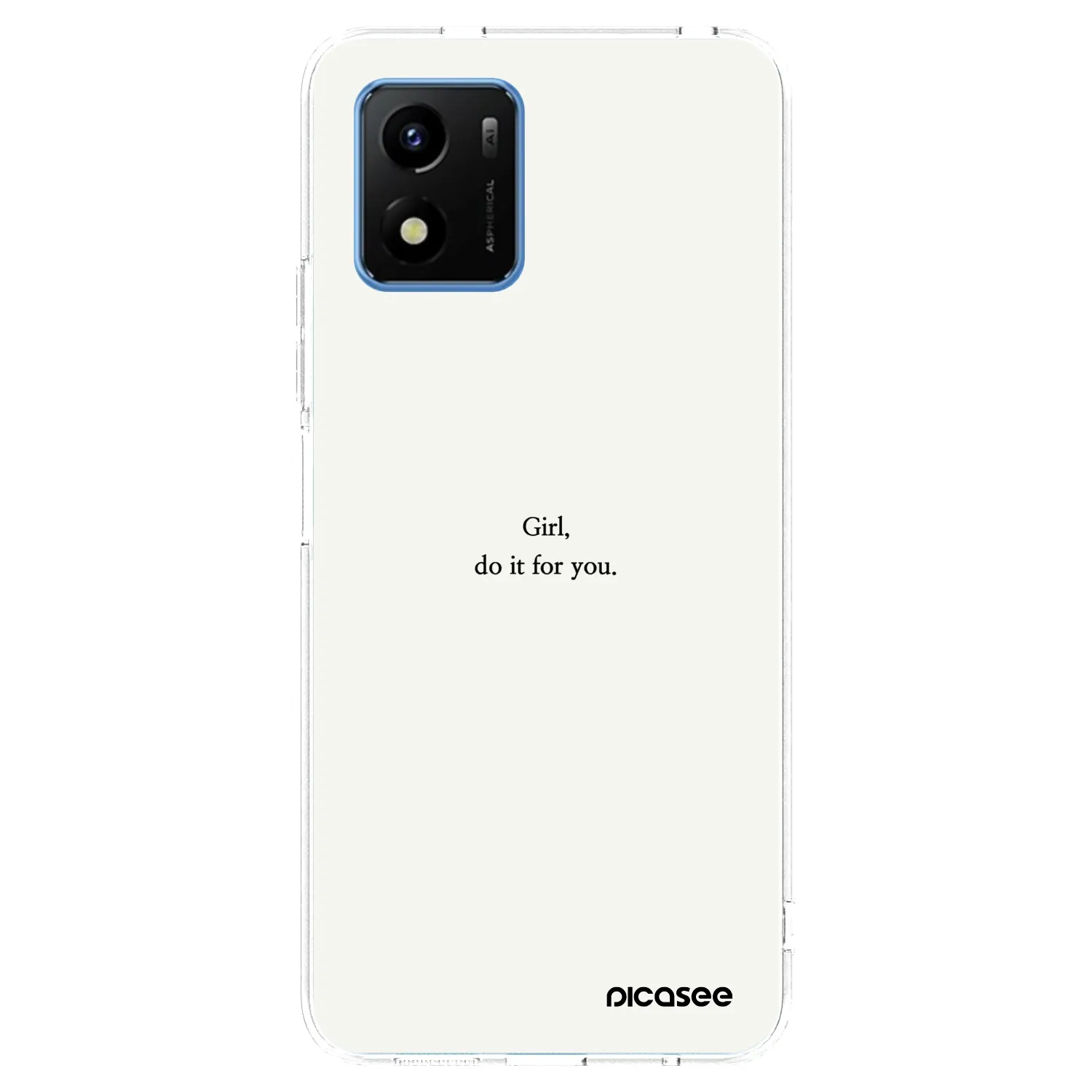 Picasee διαφανής θήκη σιλικόνης Vivo Y01 - Girl, do it for you