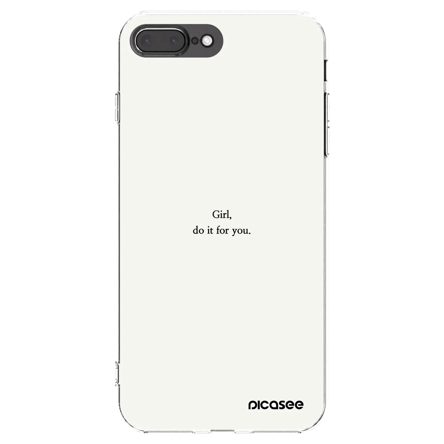 Picasee διαφανής θήκη σιλικόνης Apple iPhone 8 Plus - Girl, do it for you