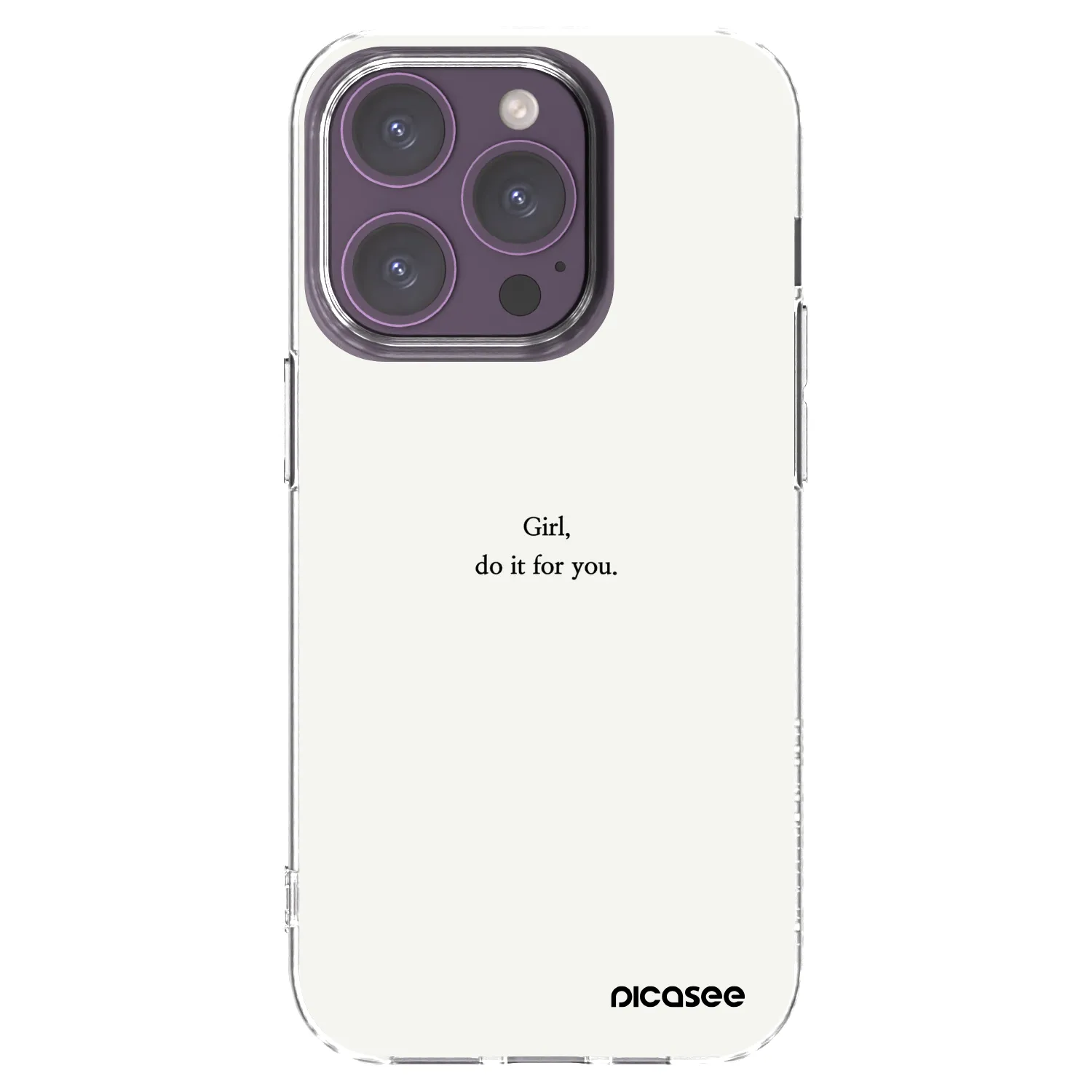 Picasee διαφανής θήκη σιλικόνης Apple iPhone 14 Pro - Girl, do it for you