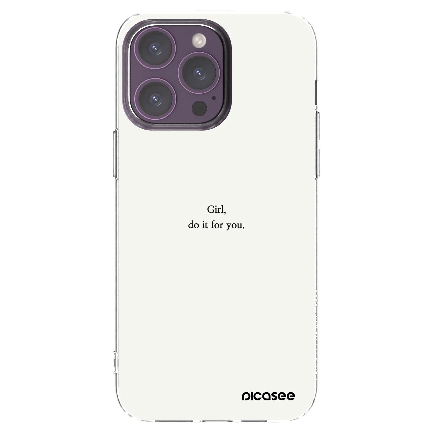 Picasee διαφανής θήκη σιλικόνης Apple iPhone 14 Pro Max - Girl, do it for you