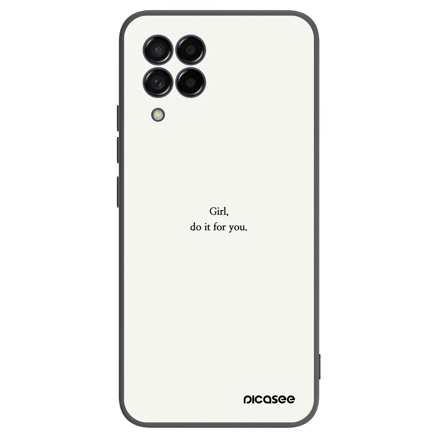 Picasee Μαύρη θήκη σιλικόνης για Samsung Galaxy M53 5G - Girl, do it for you