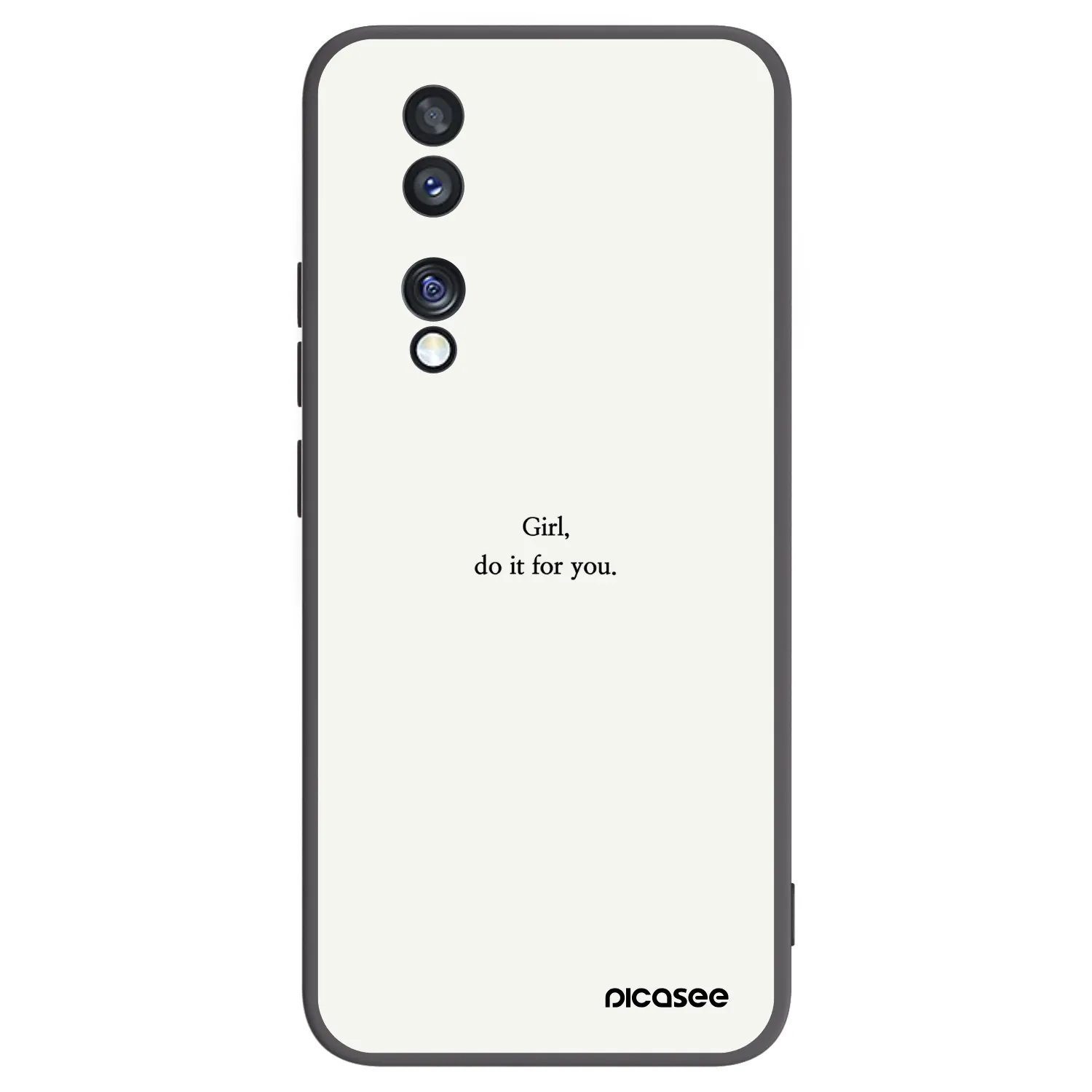 Picasee Μαύρη θήκη σιλικόνης για Honor 70 - Girl, do it for you