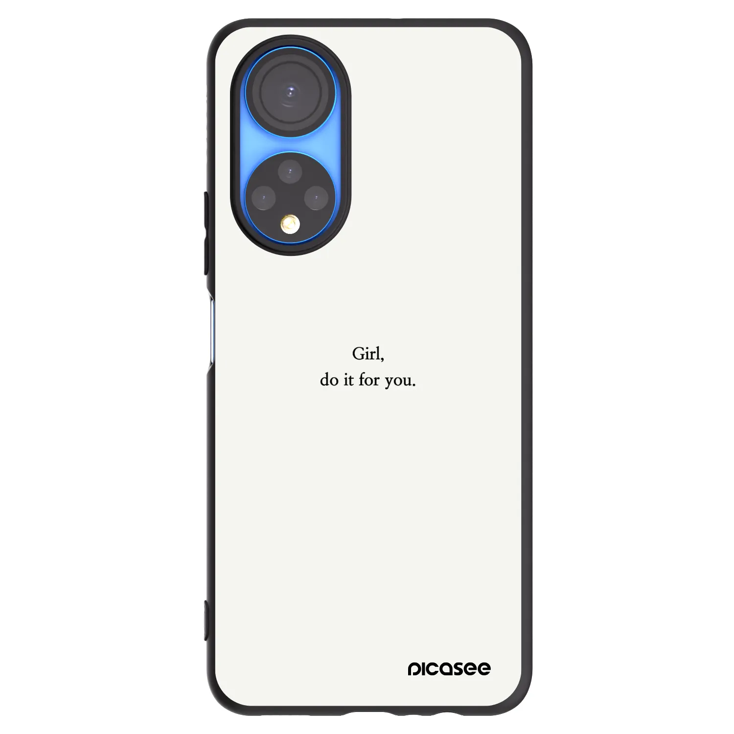 Picasee Μαύρη θήκη σιλικόνης για Honor X7 - Girl, do it for you