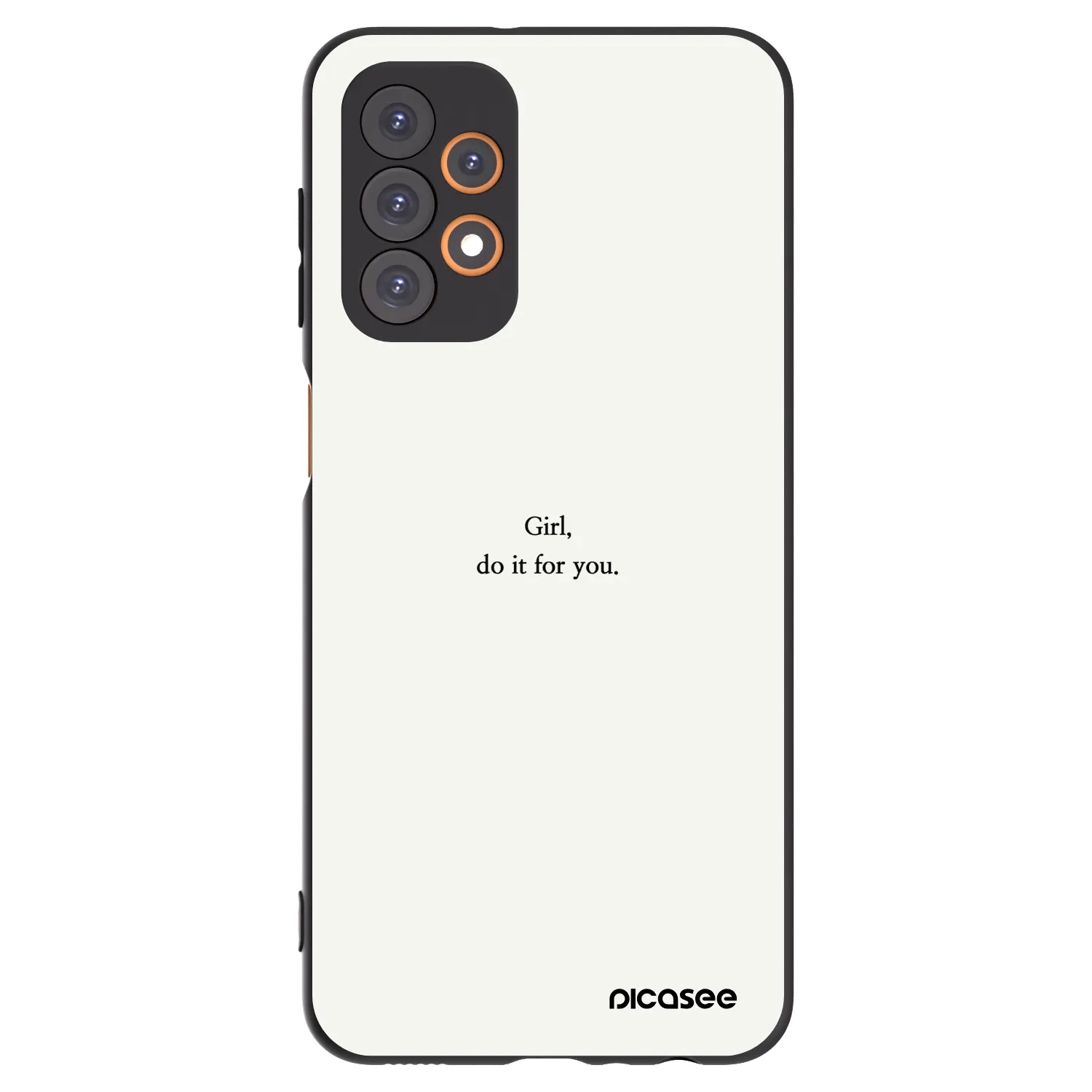 Picasee Μαύρη θήκη σιλικόνης για Samsung Galaxy A23 A236B 5G - Girl, do it for you