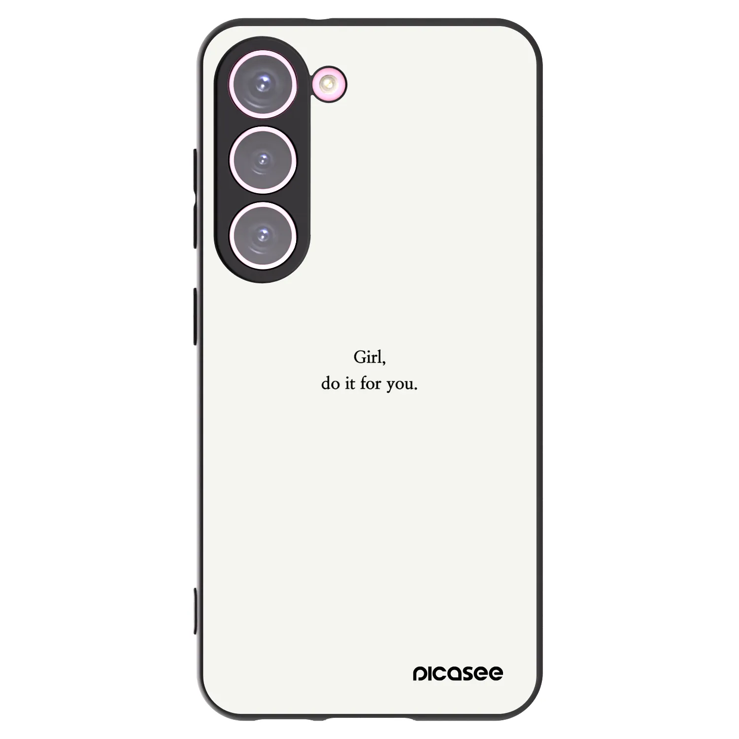 Picasee Μαύρη θήκη σιλικόνης για Samsung Galaxy S23 5G - Girl, do it for you
