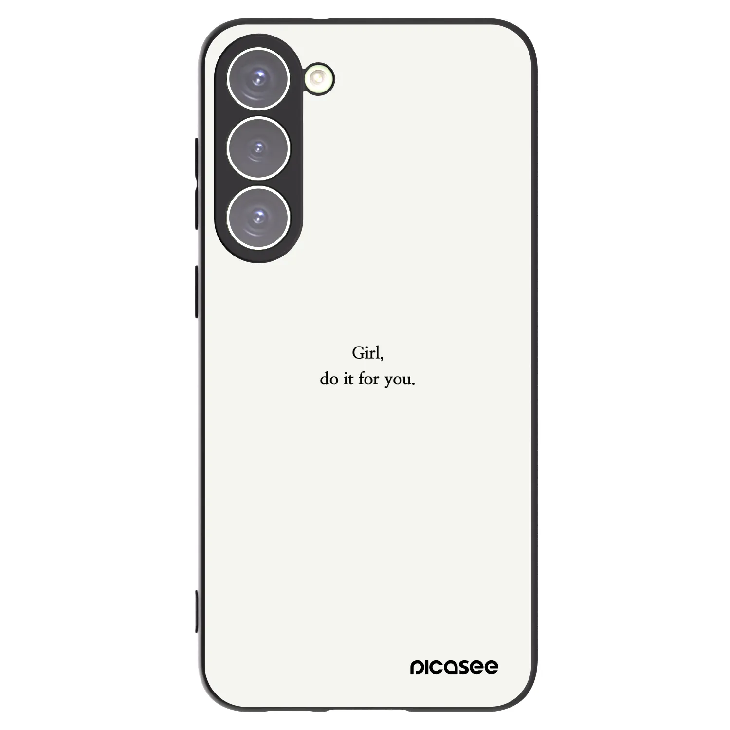 Picasee Μαύρη θήκη σιλικόνης για Samsung Galaxy S23+ 5G - Girl, do it for you