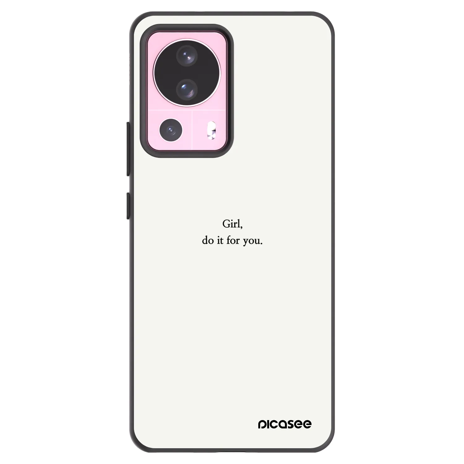 Picasee Μαύρη θήκη σιλικόνης για Xiaomi 13 Lite - Girl, do it for you