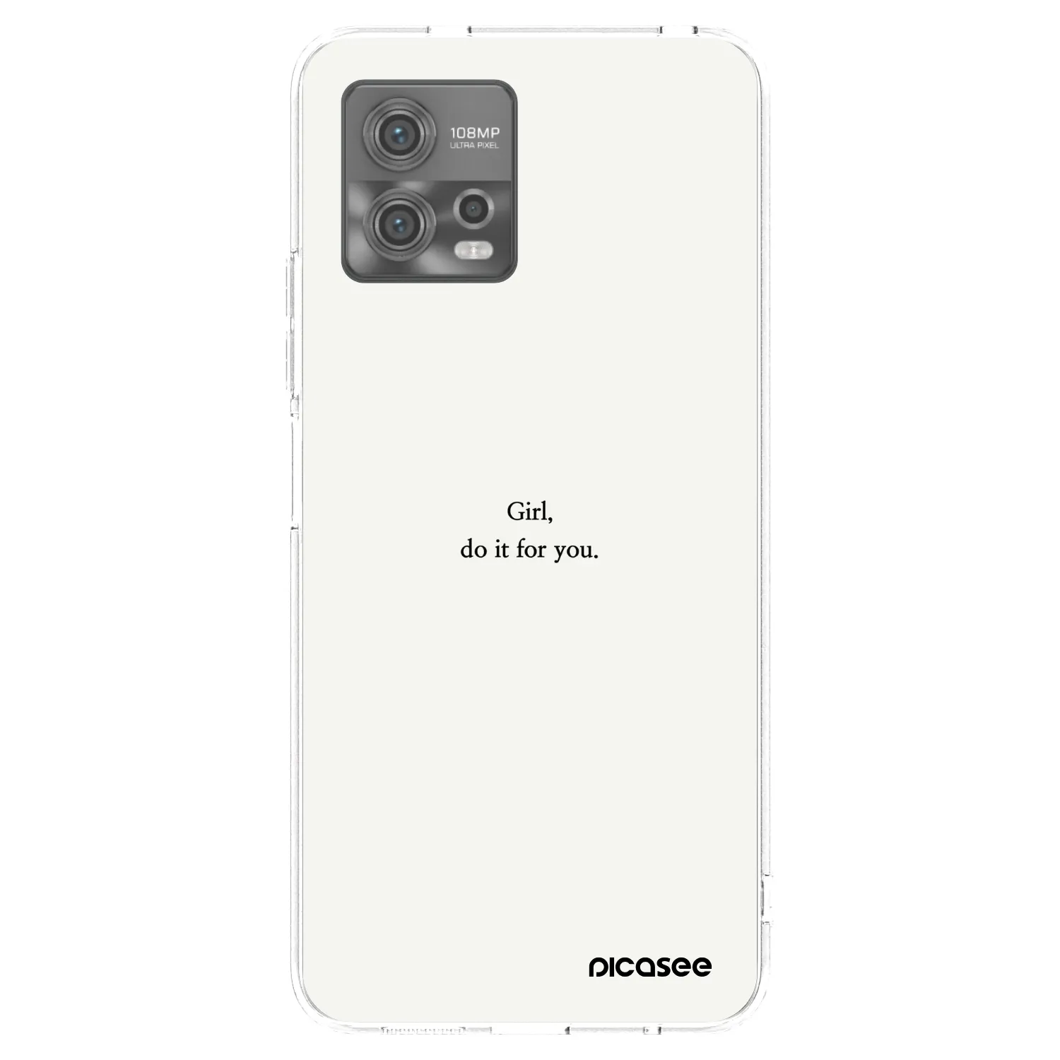 Picasee διαφανής θήκη σιλικόνης Motorola Moto G72 - Girl, do it for you