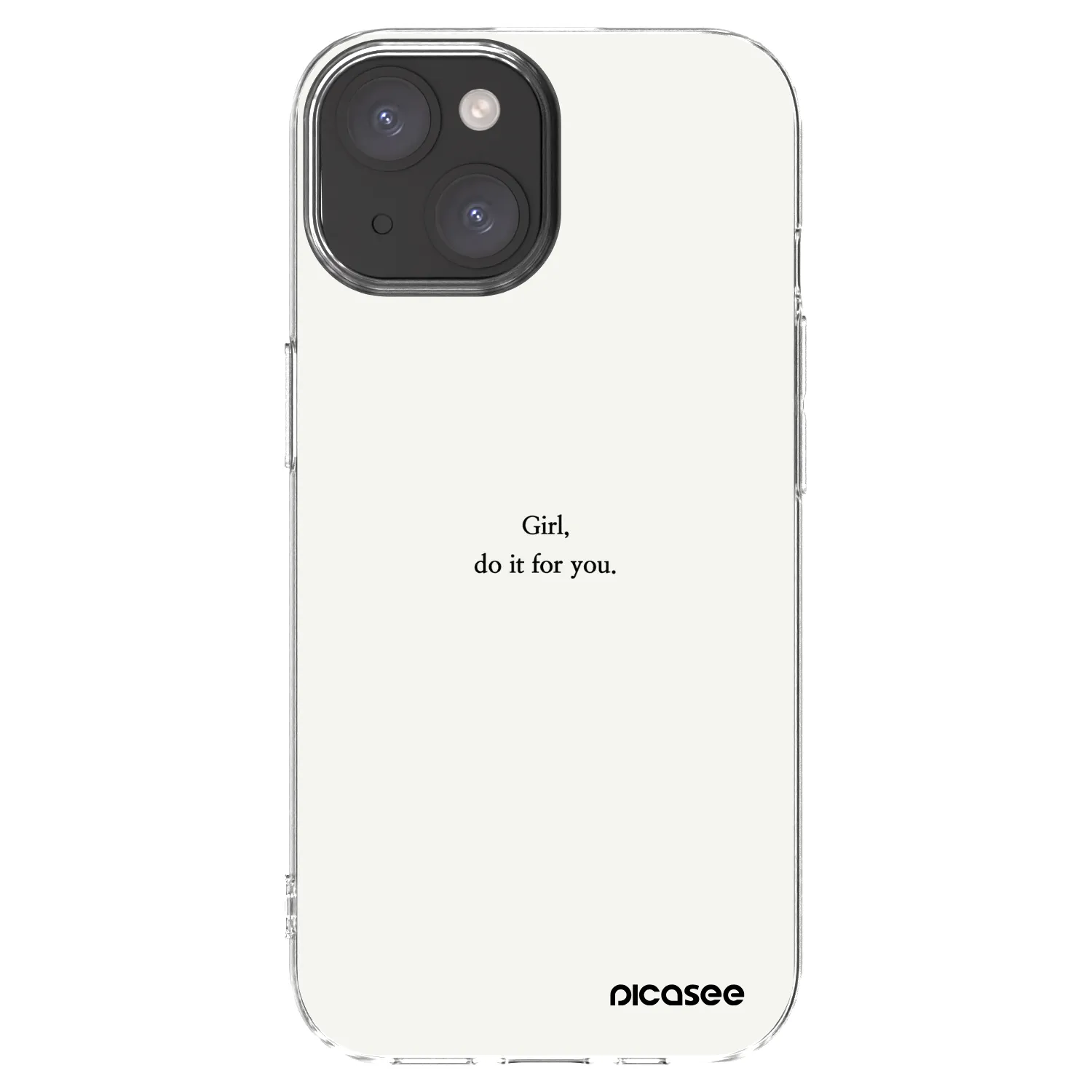 Picasee διαφανής θήκη σιλικόνης Apple iPhone 15 - Girl, do it for you
