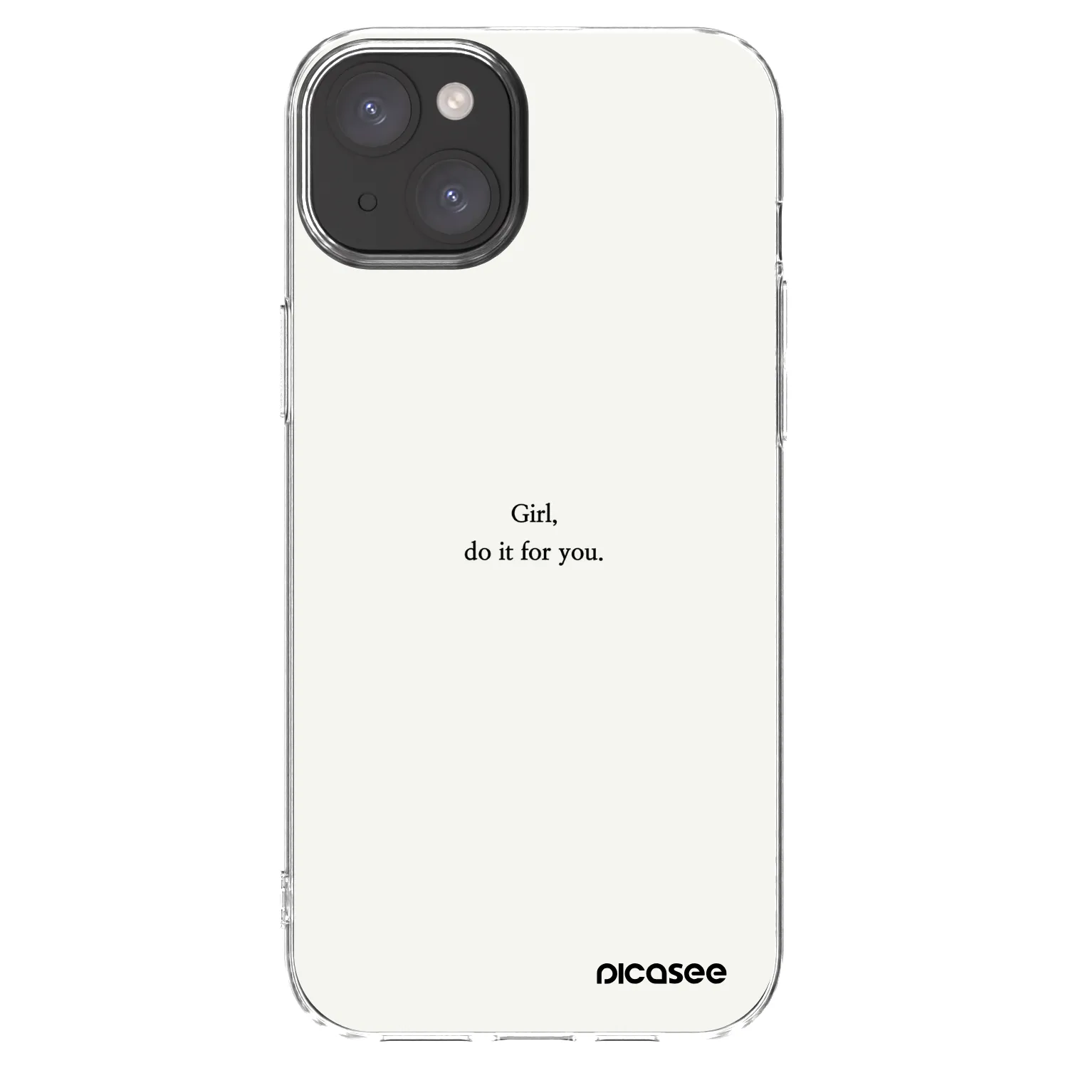 Picasee διαφανής θήκη σιλικόνης Apple iPhone 15 Plus - Girl, do it for you