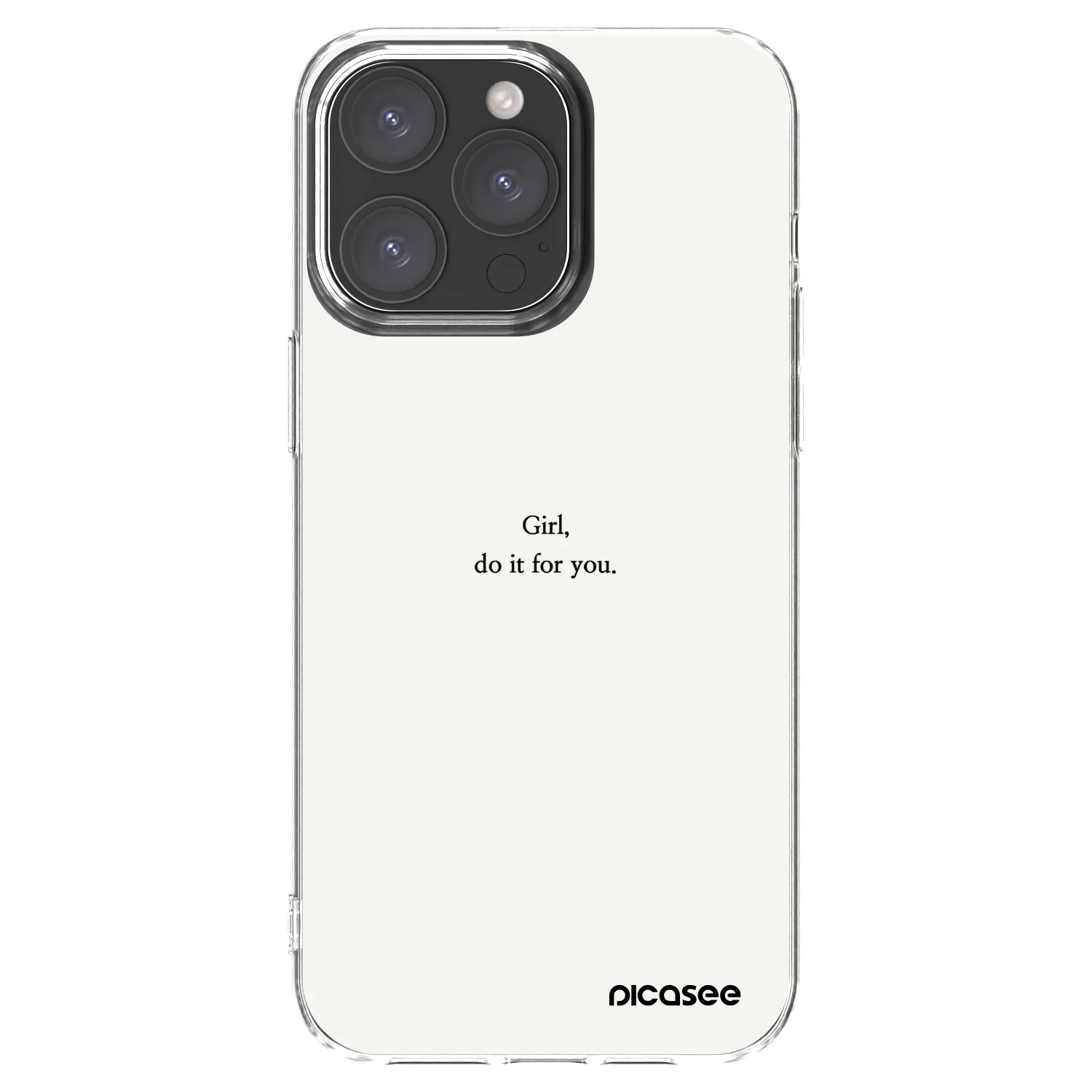 Picasee διαφανής θήκη σιλικόνης Apple iPhone 15 Pro Max - Girl, do it for you